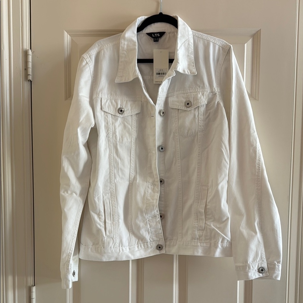 New LTS Women's White Denim Jacket